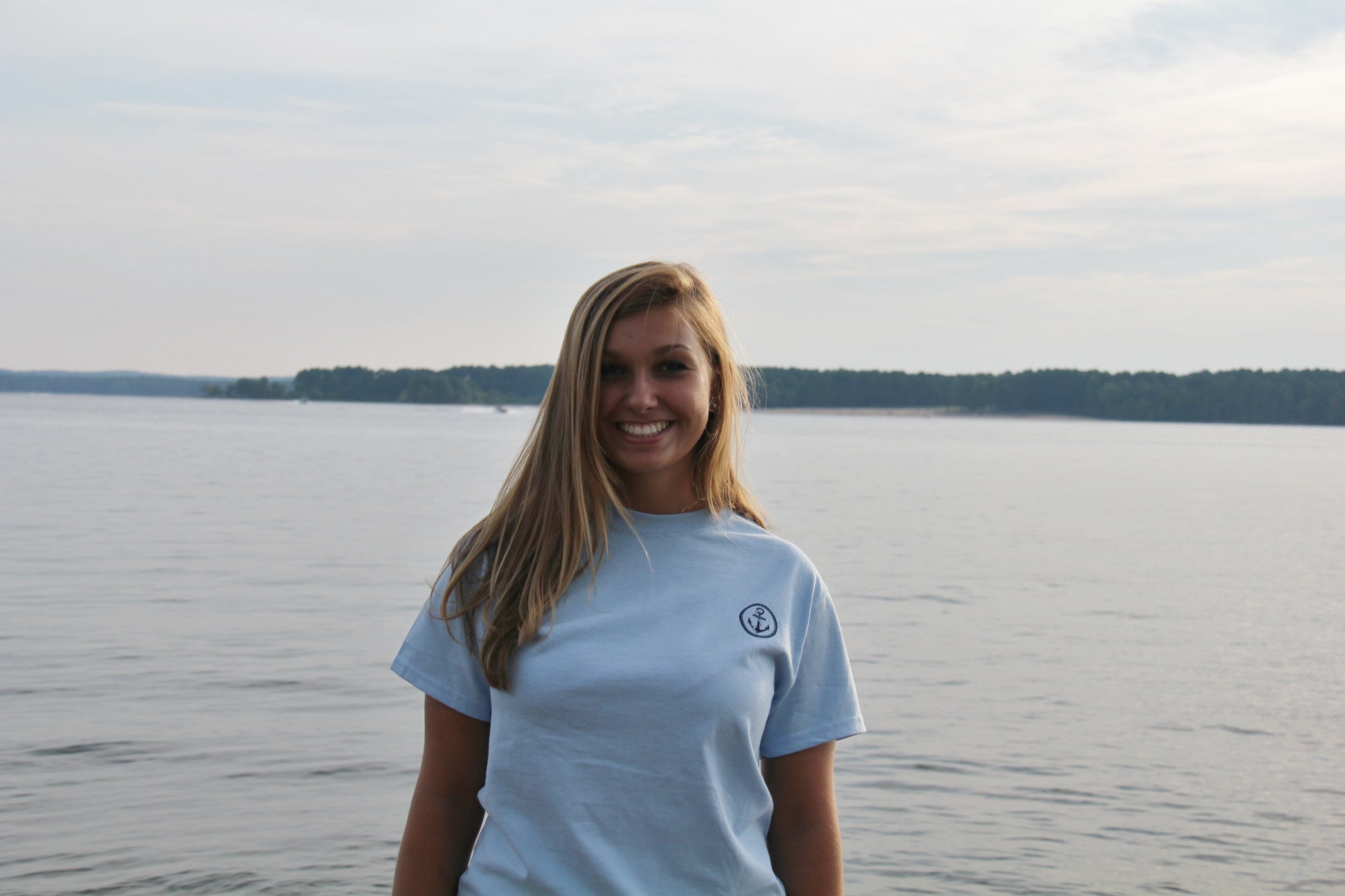 Powder Blue Short-Sleeve Anchor Classic