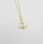 Anchor Necklace Gold Plated